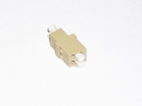 LC duplex Kupplung MM, Keramikferule  beige, RJ-45 Foot Print 